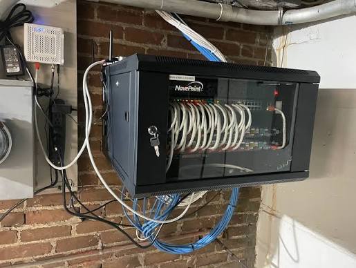 Network rack installation